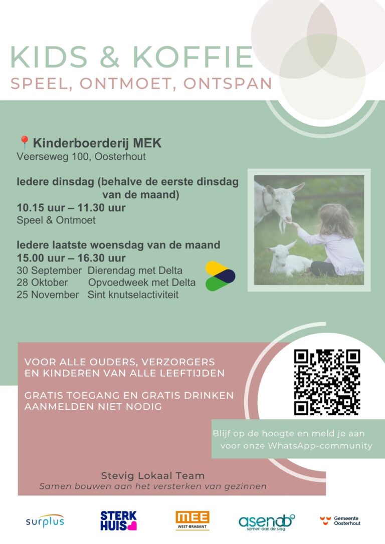 Kids & koffie bij MEK — familie-kids in Oosterhout