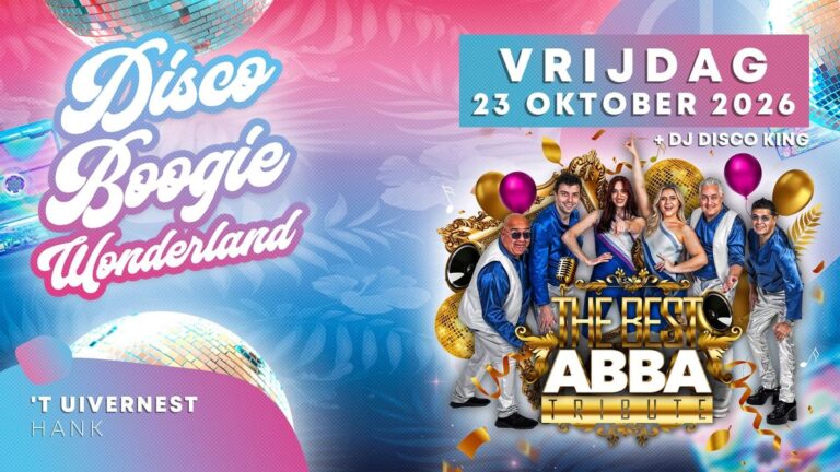 ABBA Tribute Band – Disco Boogie Wonderland – Hank — muziek in Oosterhout
