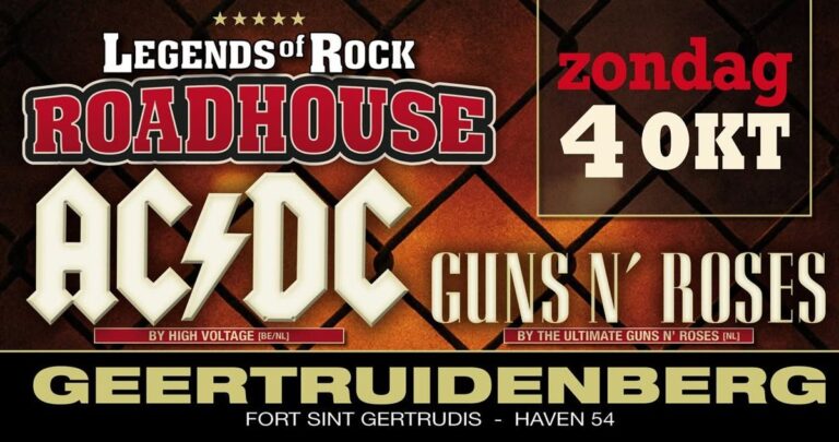 Legends of Rock Roadhouse – Rock Edition | Fort Sint Gertrudis in Geertruidenberg — muziek in Oosterhout
