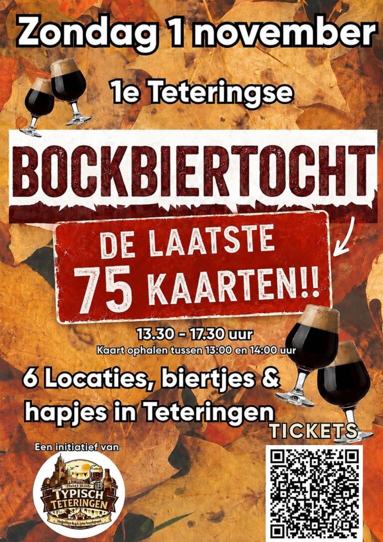 1e Teteringse Bockbiertocht — markt-eten in Oosterhout
