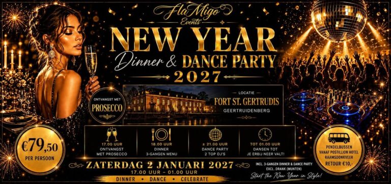 New Year Dinner & Dance Party 02-01-2027 — natuur in Oosterhout