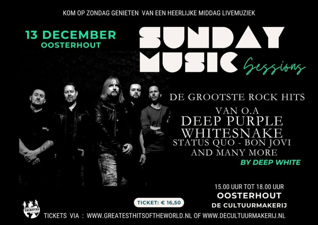 Sunday Music Sessions – Rock it is – Oosterhout in Oosterhout