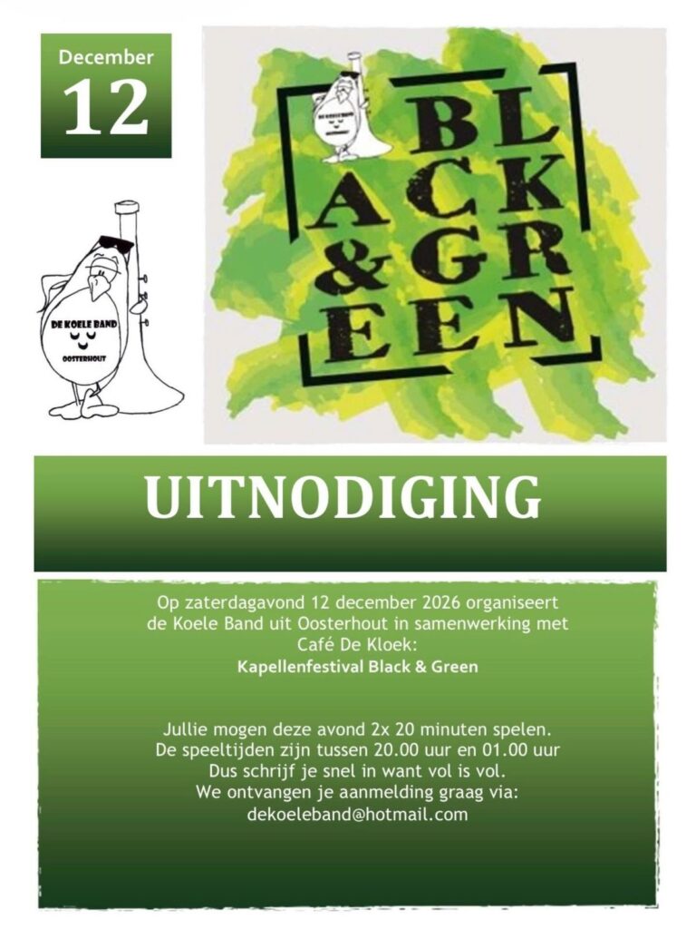 Black & Green Kapellenfestival — muziek in Oosterhout