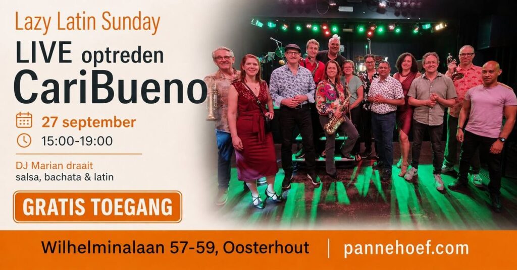 Lazy Latin Sunday – Live met Caribueno in Oosterhout